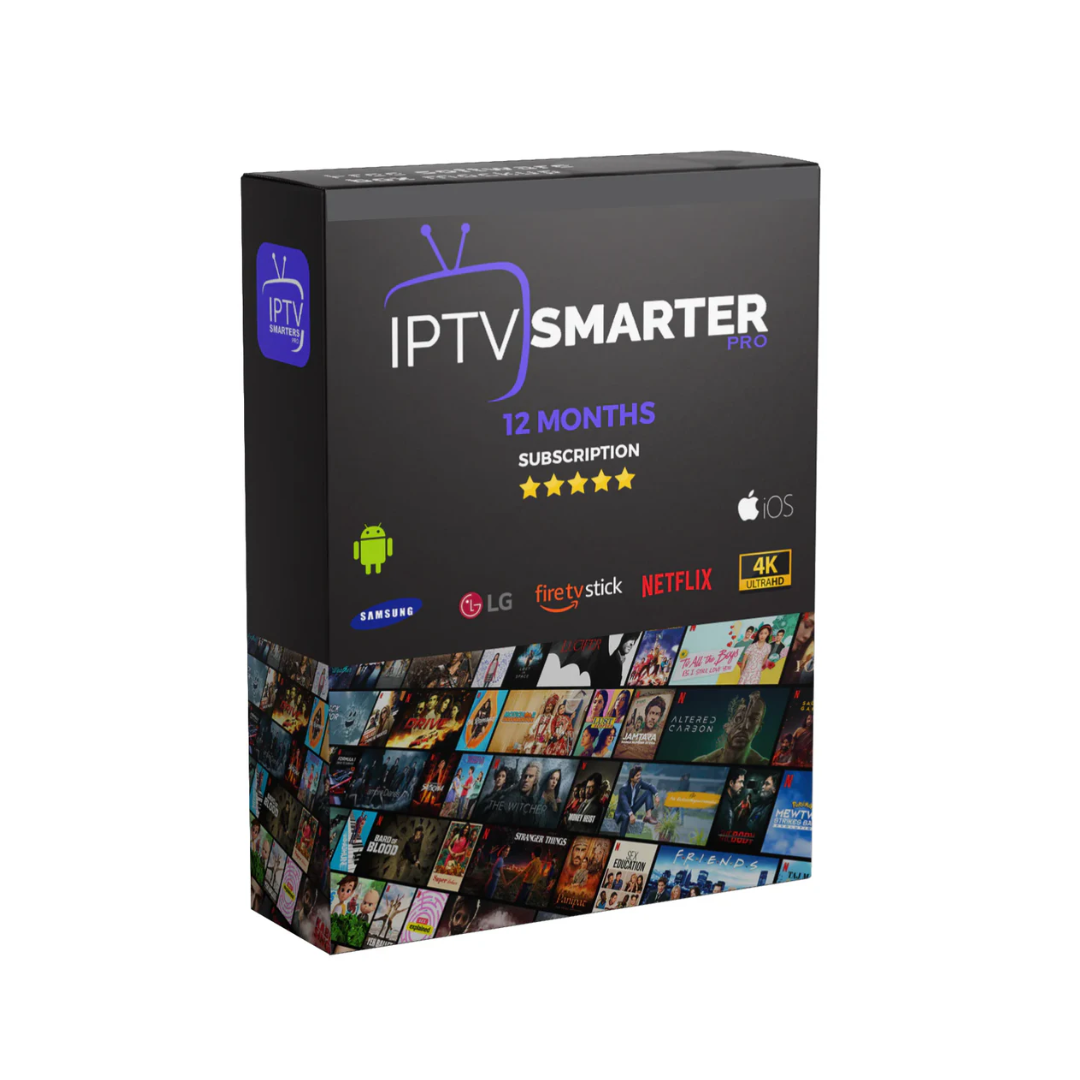 'IPTV Smarters Pro Subscription Package - Stream Over 40,000 Channels and VOD Content on Multiple Devices in Full HD'
